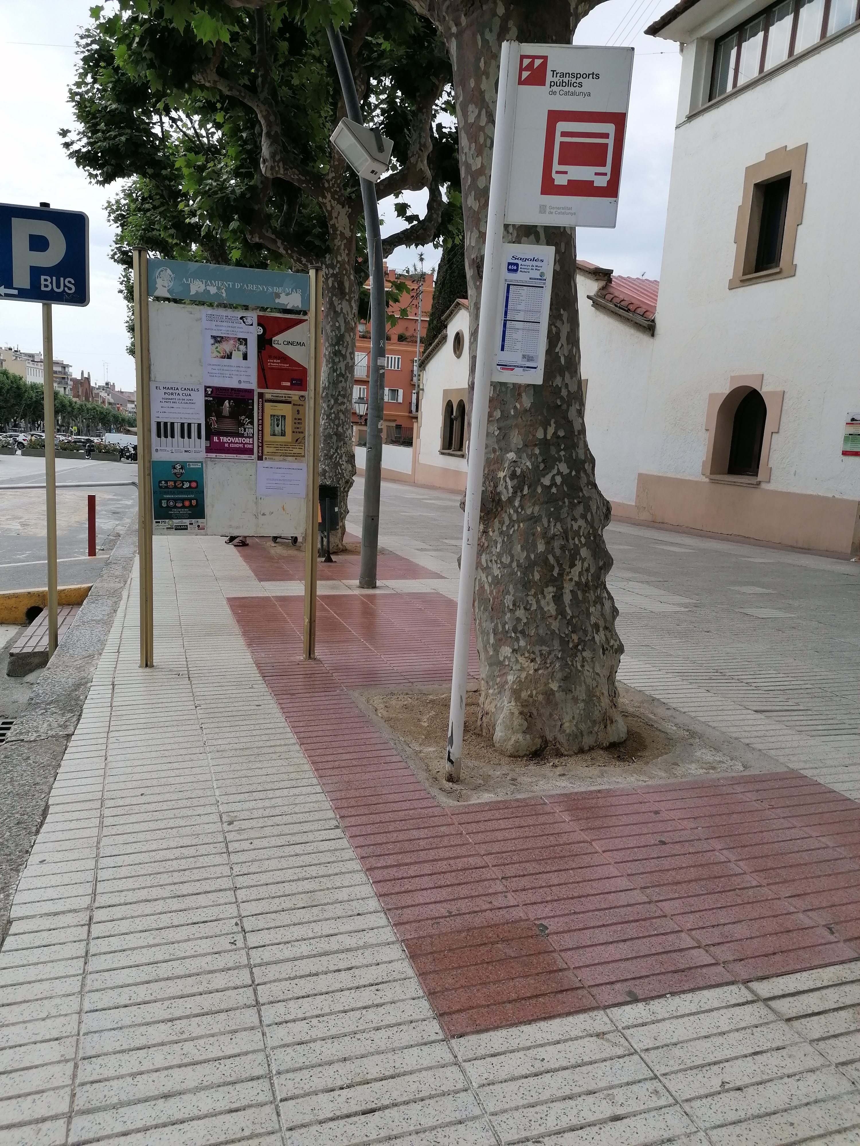 Imagen para los medios: Instal·lar marquesines a les zones on hi ha establert línia d&#39;Autobus com és davant del Calisay