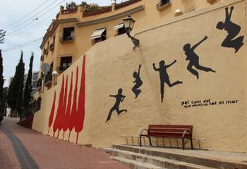 Imagen para los medios: Repintar mural S. Espriu