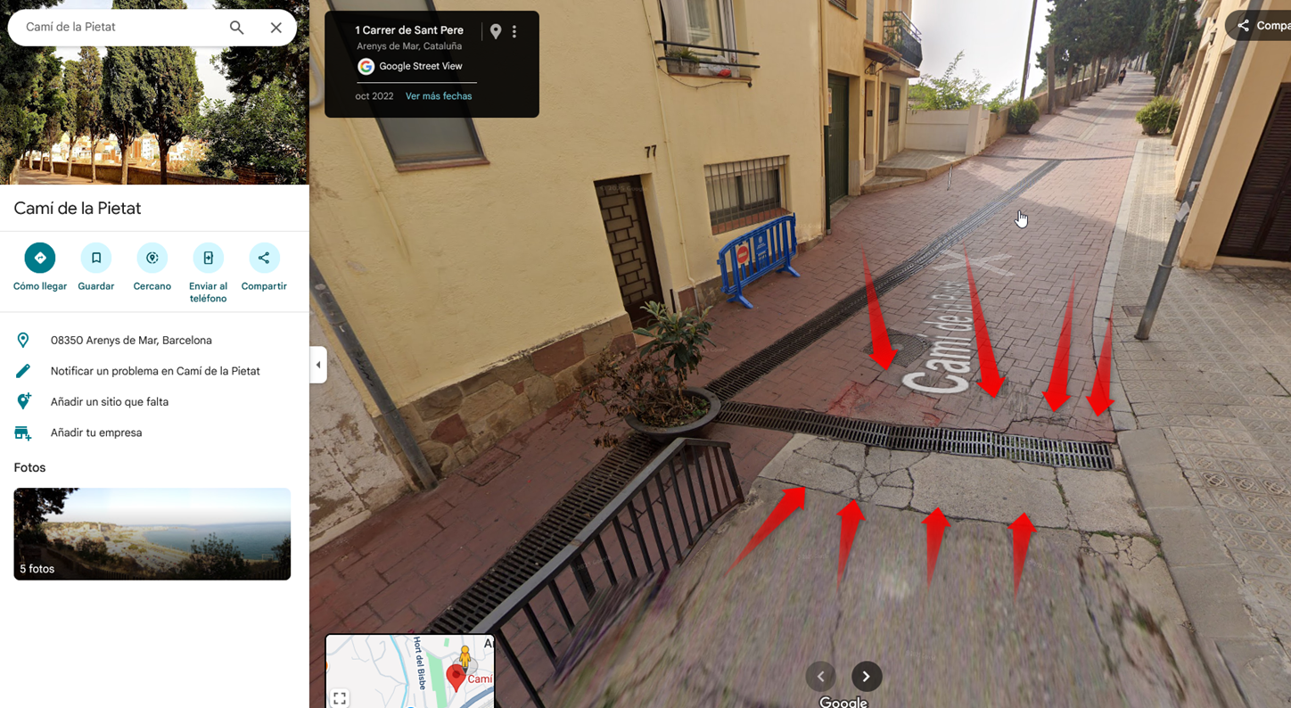 Imagen para los medios: Fer el carrer Sant Pere més accessible eliminant les voreres i fer la calçada un sol nivell.